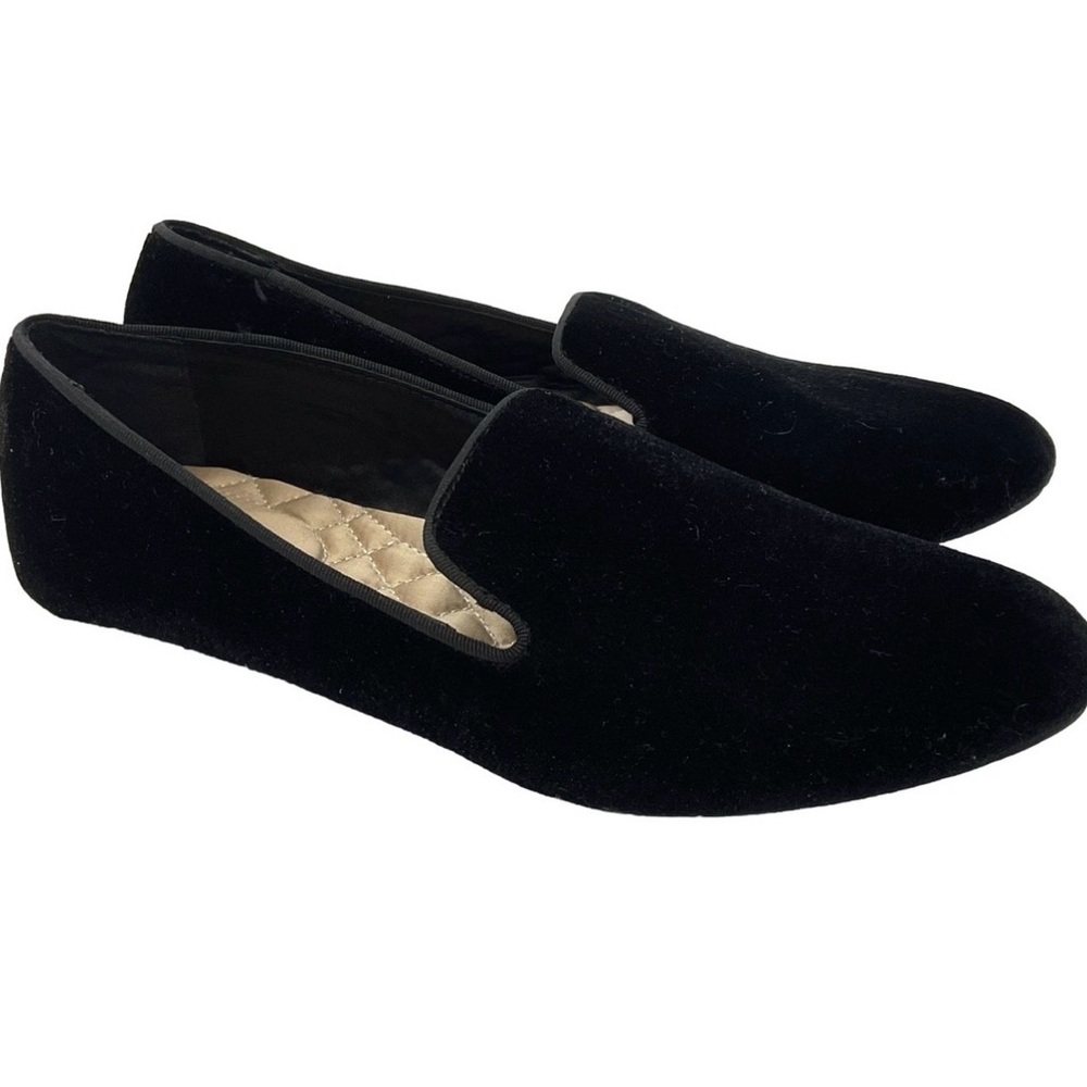 Birdies Starling Black Velvet Women’s Loafers Size 7